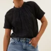 agnes blouse | jet black-By bar Outlet