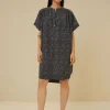 amber paper dress | paper print-By bar Hot