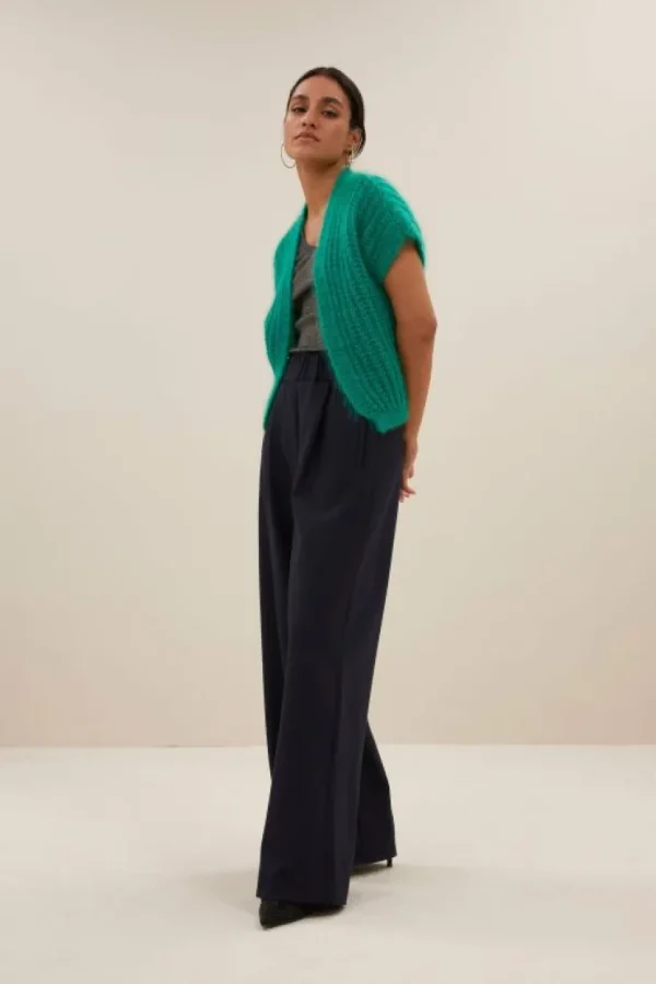 anna cardigan | bright green-By bar Online