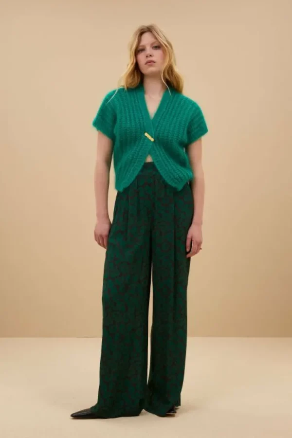 anna cardigan | bright green-By bar Online
