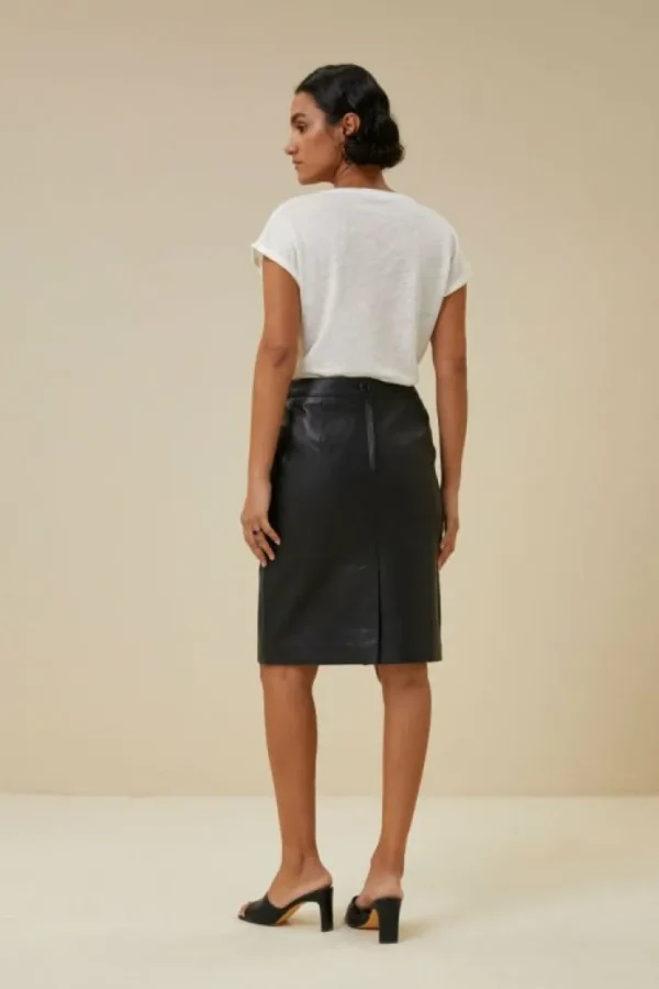 basic leather skirt | -By bar New