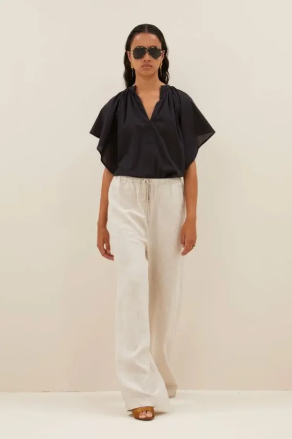 basil linen pants | linen-By bar Cheap