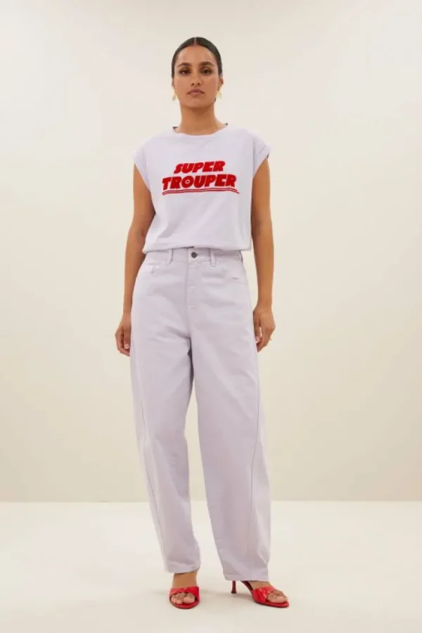 begum pastel pants | pastel lilac-By bar Store