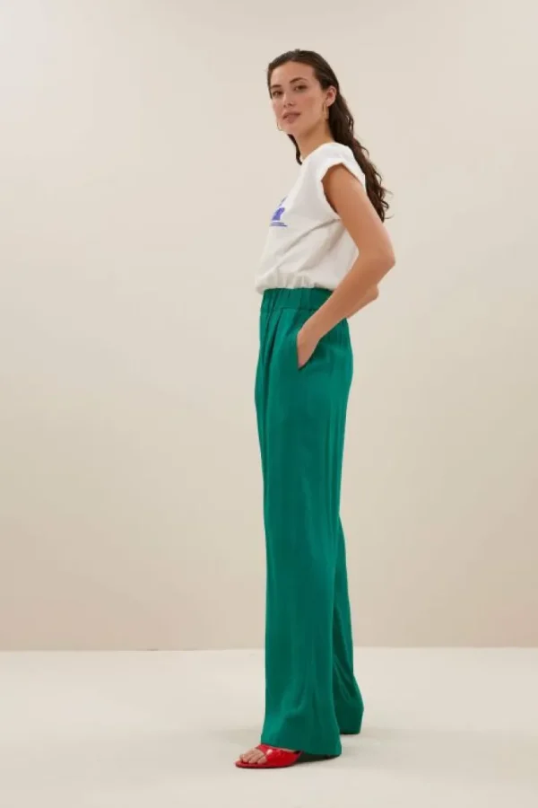 benji dobby pants | bright green-By bar Fashion