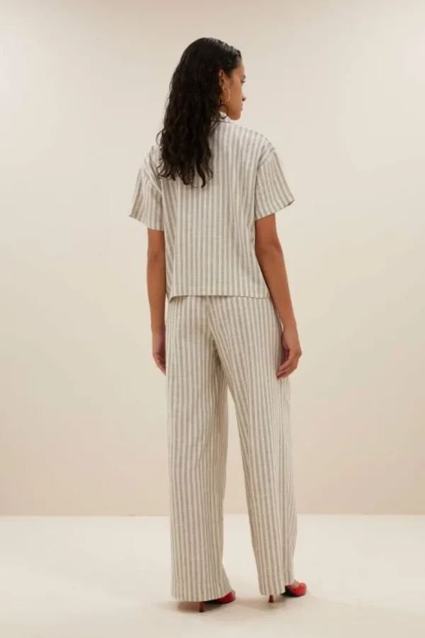 benji marine pants | marine stripe-By bar Hot
