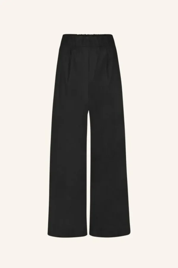 benji poplin pants | black-By bar Fashion