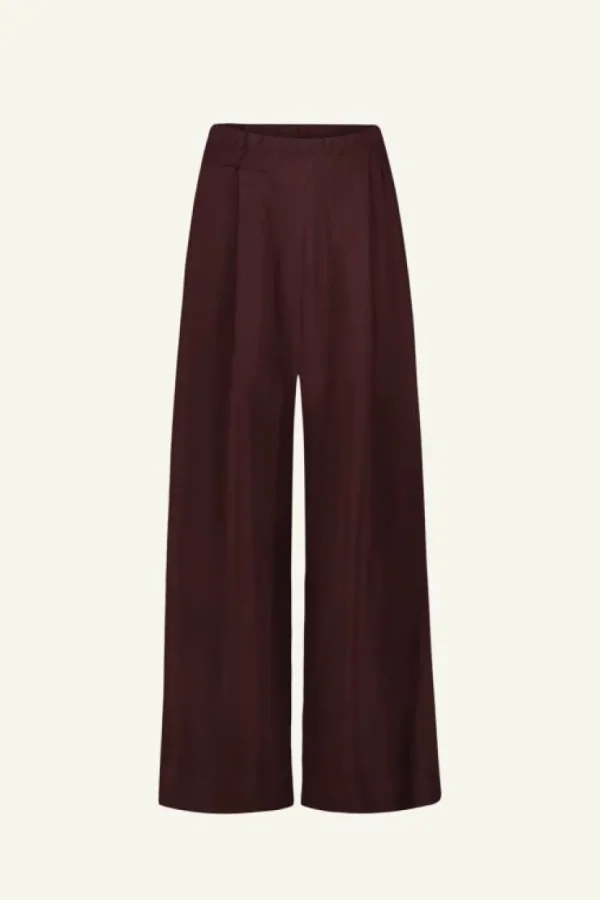 benji satin stripe pants | -By bar Flash Sale