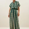 benji tie dye pants | green tie dye stripe-By bar Best