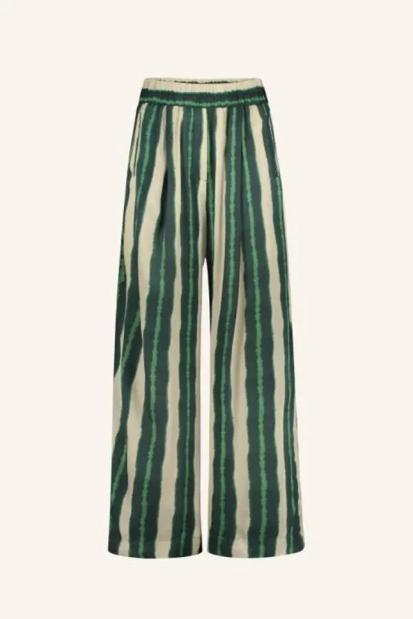 benji tie dye pants | green tie dye stripe-By bar Best