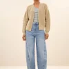 berry cardigan | latte-By bar Cheap