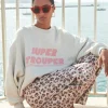 bibi trouper sweater | light grey melee-By bar Flash Sale