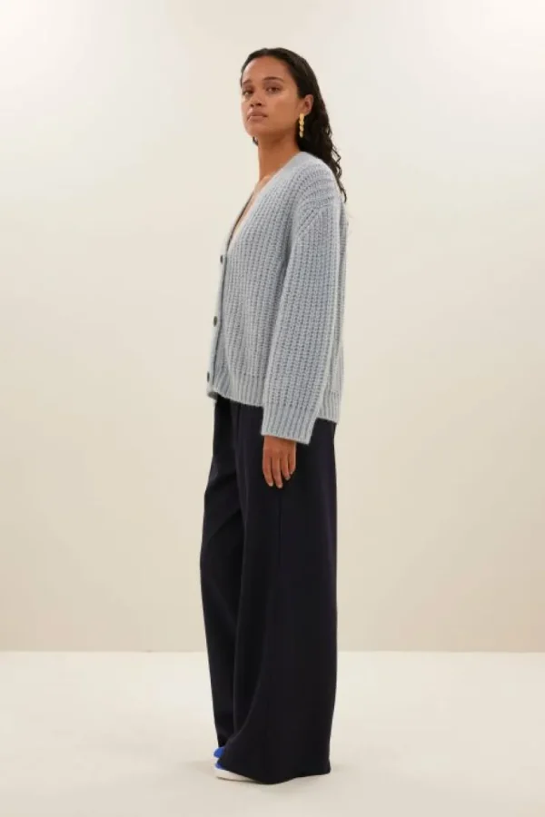 bobbi cardigan | steel blue-By bar Shop