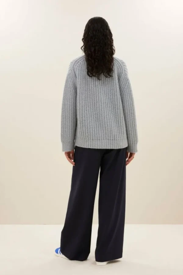 bobbi cardigan | steel blue-By bar Shop