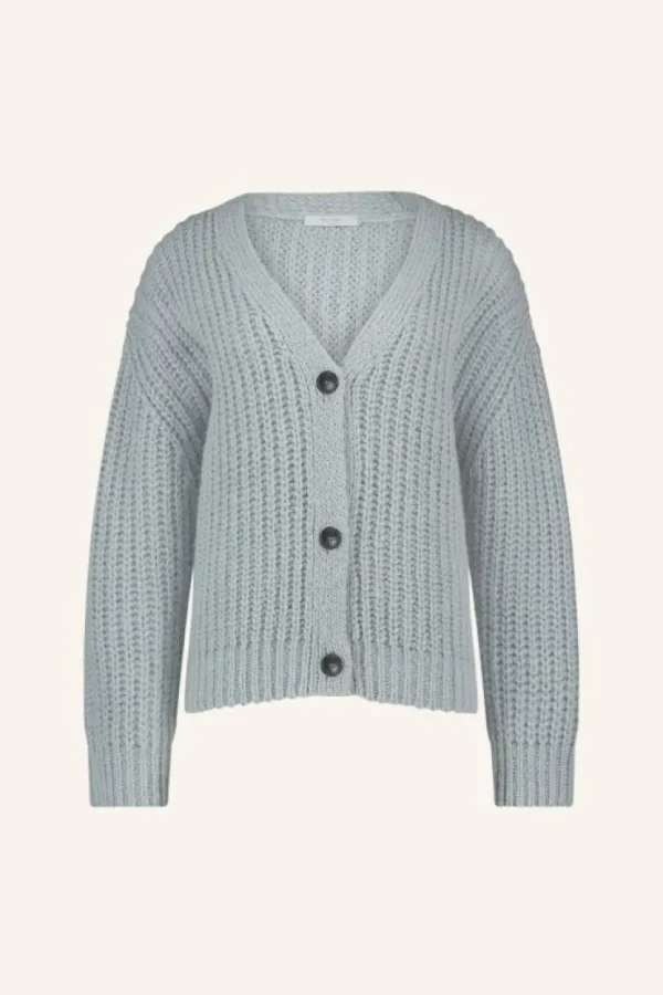 bobbi cardigan | steel blue-By bar Shop