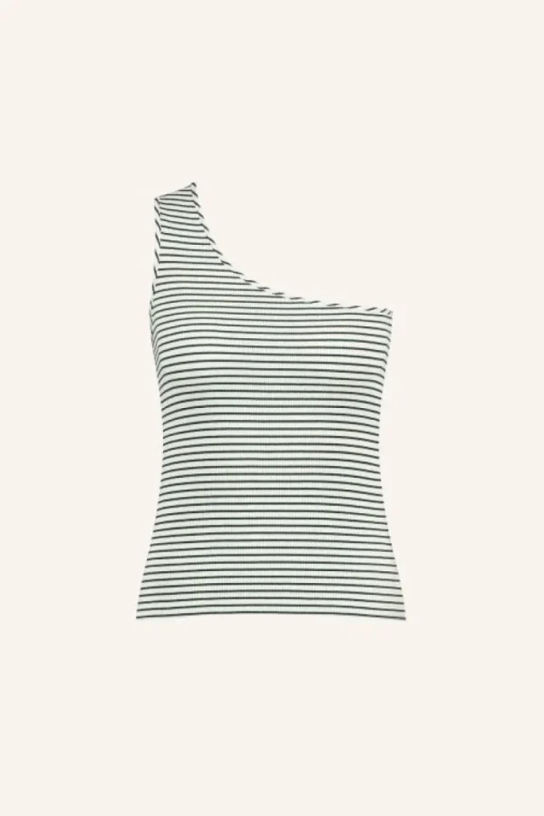 charly stripe top | midnight thin stripe-By bar Fashion