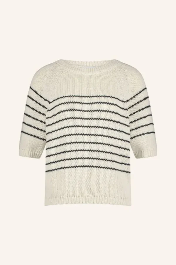 cruz stripe pullover | navy stripe-By bar Outlet