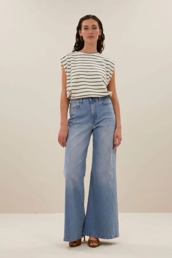 diede breton stripe top | black breton stripe-By bar New