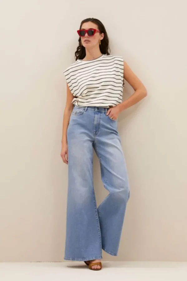 diede breton stripe top | black breton stripe-By bar New