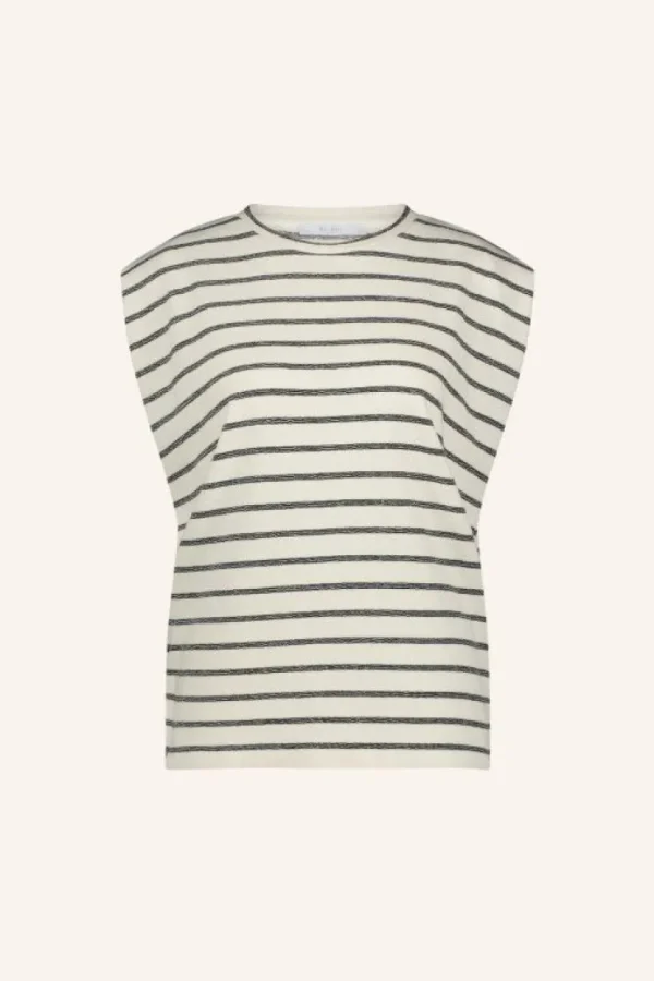 diede breton stripe top | black breton stripe-By bar New