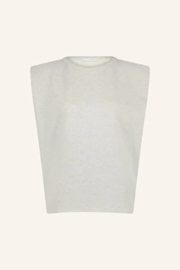diede sweat top | light grey melee-By bar Store