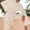esra poplin suit | almond-By bar Flash Sale