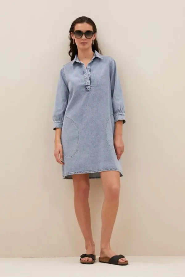 flynth denim dress | light denim-By bar Sale