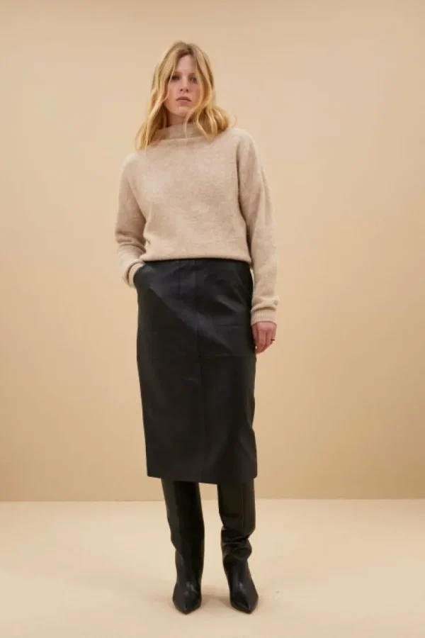 frenkie leather skirt | -By bar Discount