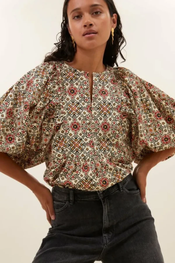 gabie rohin blouse | rohin print-By bar Cheap
