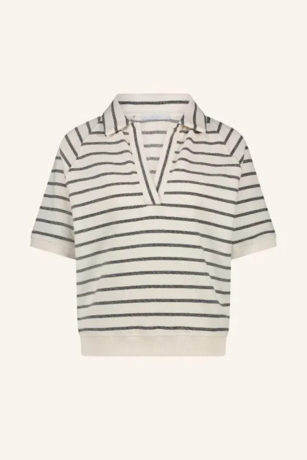 harper breton stripe top | black breton stripe-By bar Hot