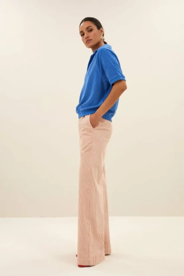 harper slub top | queens blue-By bar Hot