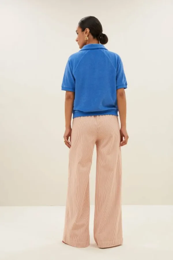 harper slub top | queens blue-By bar Hot