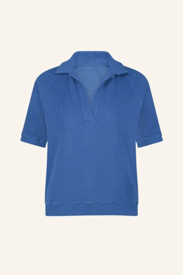 harper slub top | queens blue-By bar Hot