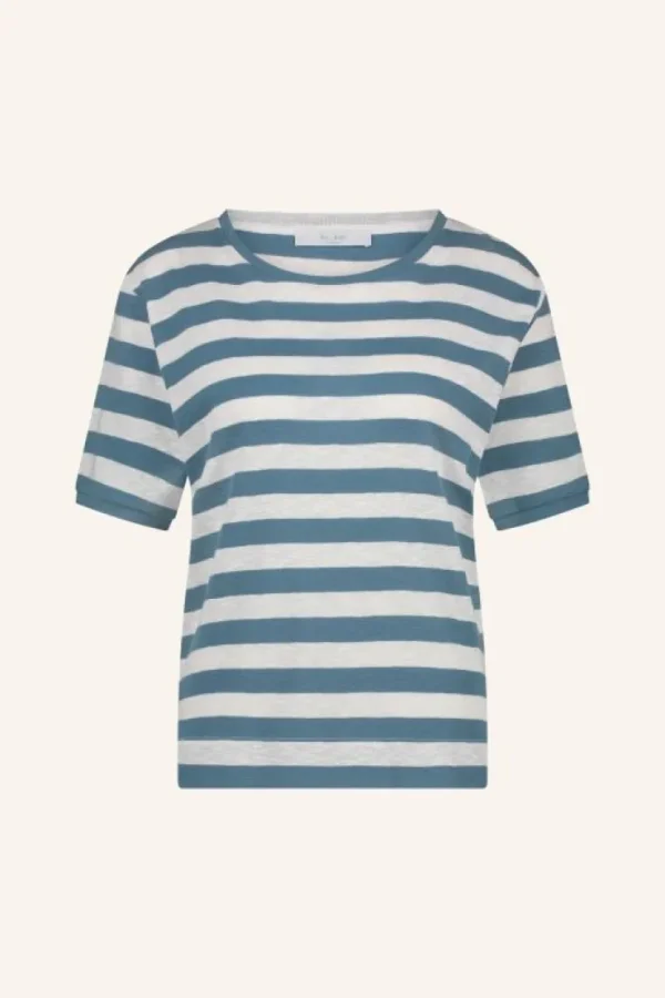 hope big stripe top | blue flame stripe-By bar Shop