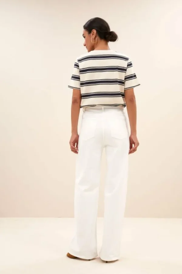 hope stripe top | navy grain stripe-By bar Shop