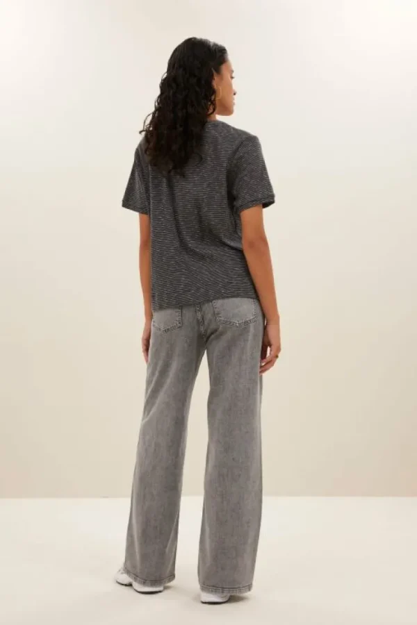 hope thin stripe top | jet black-By bar Best
