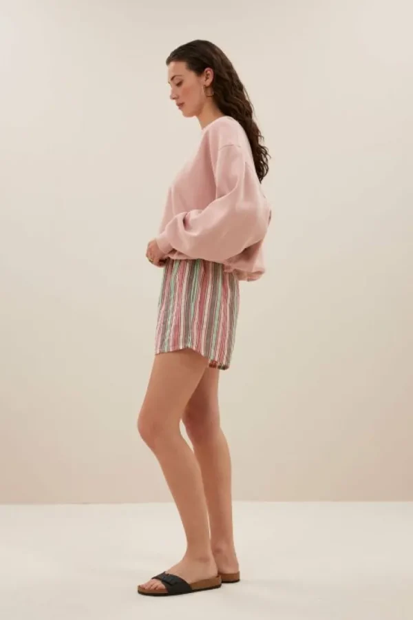isa multi stripe athia shorts | multi stripe-By bar Flash Sale