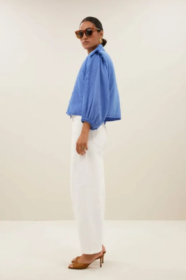 isla athia jacket | sapphire blue-By bar Discount