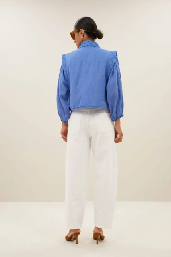 isla athia jacket | sapphire blue-By bar Discount