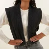 isla embroidery jacket | jet black-By bar Sale