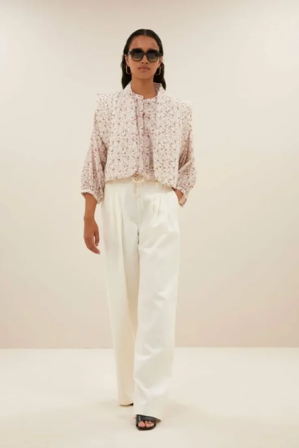 isla flower jacket | little flower print-By bar Discount
