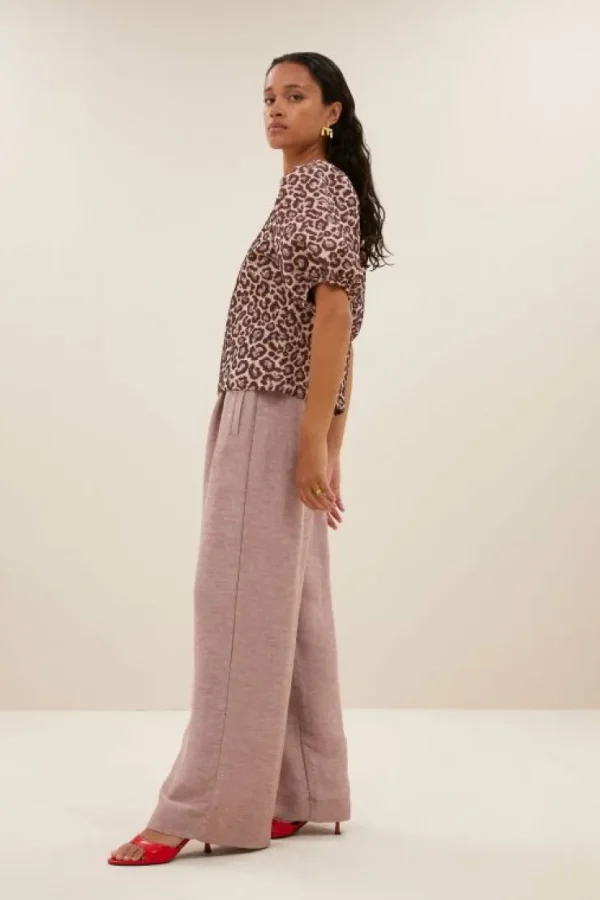 jet blouse | pink cheetah print-By bar New