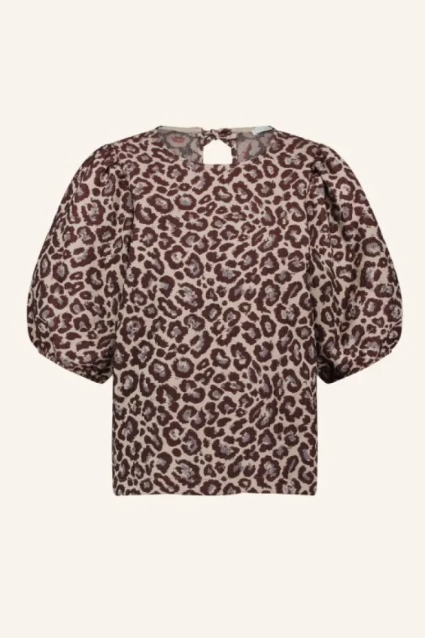 jet blouse | pink cheetah print-By bar New