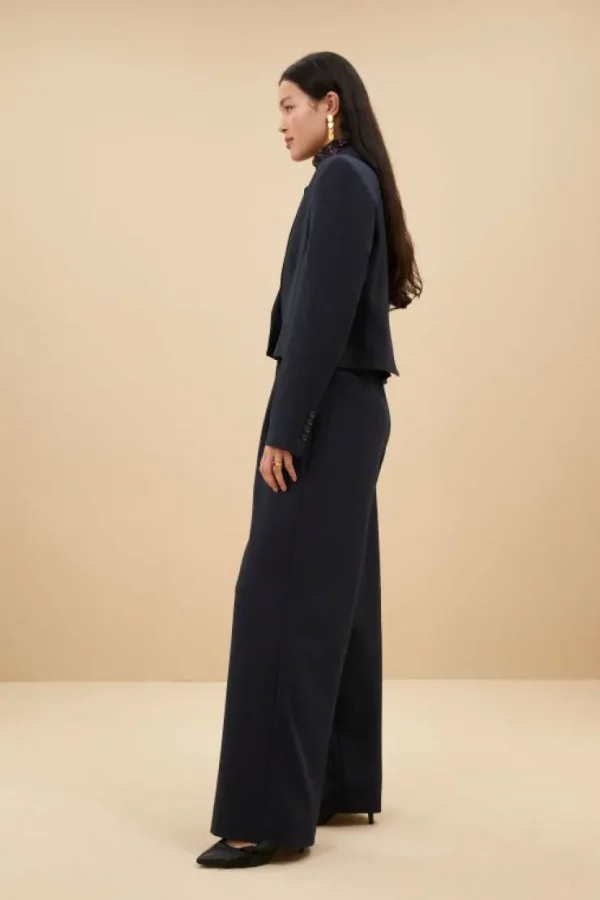 jody stripe blazer | dark navy-By bar Cheap