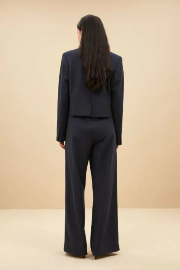 jody stripe blazer | dark navy-By bar Cheap