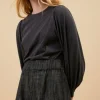 jojo jersey top | dark grey melee-By bar Shop
