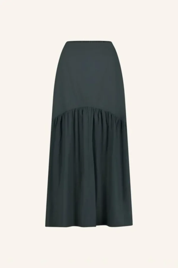 joya poplin skirt | midnight-By bar Clearance