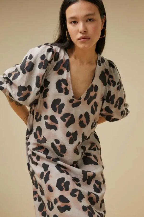 juta cheetah dress | cheetas print-By bar Flash Sale