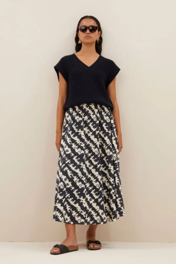 juta shade skirt | shade print-By bar Cheap