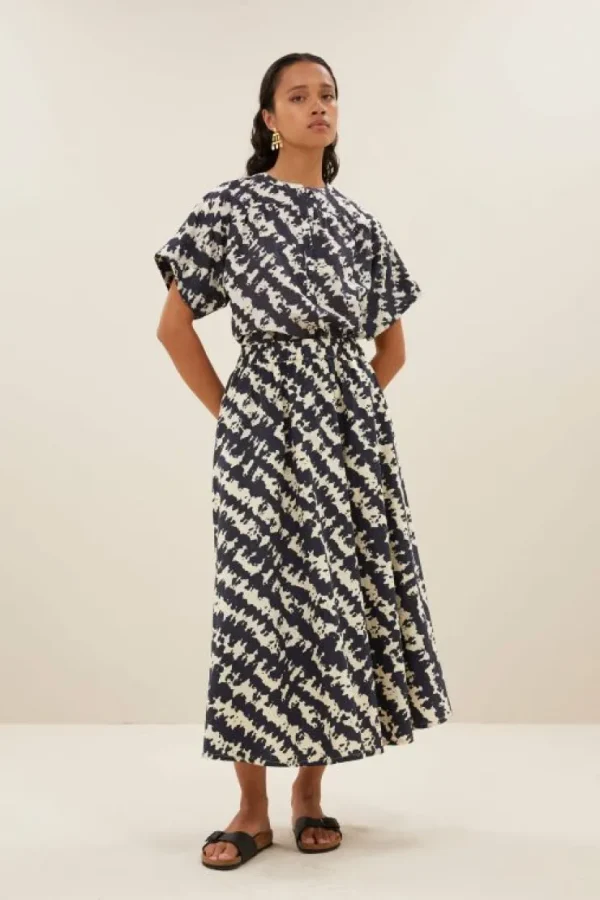 juta shade skirt | shade print-By bar Cheap