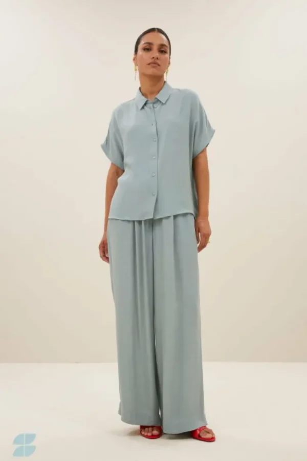 karly viscose blouse | mystic sage-By bar Cheap